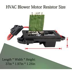 89019088 Blower Motor Resistor, Blower Fan Speed Resistor Kit with Harness Compatible with Chevy Silverado GMC Suburban Sierra Yukon 2003-2006,  Replaces# 973-405, 15-81086, 22807123