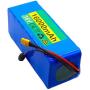 Wnicek 36V Li-Ion Battery Pack 16AH 10S 5P E-Bike Battery Battery Suitable for Motors Up to 500W with Charger and BMS Used for Airplane Models Power Tools Scooters