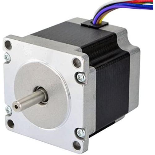 STEPPERONLINE Dual Shaft Nema 23 CNC Stepper Motor 1.26Nm(179oz.in) 8 Wires CNC Mill Router