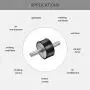 uxcell M10 Rubber Mounts, 2pcs Male/Male Shock Absorber, for Motor Generator Compressor Garage Reverse Pump Impact Air Generator Bobbins, D40mmxH20mm