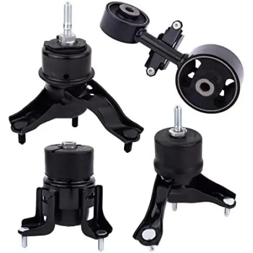 Engine Motor and Transmission Mount Set of 4 - Compatible with Toyota Camry Motor Mounts 2002-2006 2.4L Automatic Trans - Replaces A4203, A4211, A4204, A4207 - Front, Right, Rear, Upper
