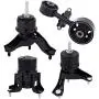Engine Motor and Transmission Mount Set of 4 - Compatible with Toyota Camry Motor Mounts 2002-2006 2.4L Automatic Trans - Replaces A4203, A4211, A4204, A4207 - Front, Right, Rear, Upper
