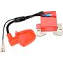 HIAORS Red Racing Ignition Coil with L7T Spark Plug for 2 Stroke 47cc 49cc Engine Kids Mini Moto Quad ATV 4 Wheeler Pocket Dirt Bike Minimoto Chopper Scooter GO Cart