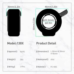 Electric Bike 130X Thumb Throttle 3PIN Female Waterproof Plug Throttle for BBS01 BBS02 Mid Motor Electric Bicycle Accelerator