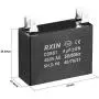 uxcell Ceiling Fan Capacitor CBB61 4uF 450V AC Double Insert Metalized Polypropylene Film Capacitors 47x17.5x34.5mm for Water Pump Motor Generator, Pack of 5