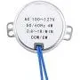 Synchronous Synchron Motor 50/60Hz AC 100-127V CCW/CW 4W Geared Motor 0.8-1RPM / 2.5-3RPM / 10-12RPM / 15-18RPM (0.8-1RPM)