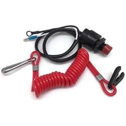 Boat Outboard Motor Emergency Safety Engine Stop Switch Assy 6E9-82575-02 689-82575-03 for Yamaha Parsun Makara Outboard Stopswitch Tether Lanyard Engine