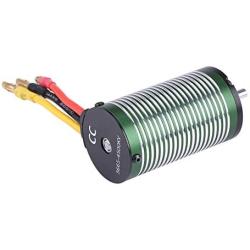 Dilwe RC Brushless Boat Motor, 3665 3600KV 4500KV 4 Poles Motor for 1/8 1/10 1/12 Remote Control Car Marine Ship(4500KV)