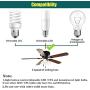 Universal Ceiling Fan Remote Control Kit, Replacement of Harbor Breeze, Hunter, Hampton Bay, with Receiver, 3-Speed, Light Dimmer, for Model FAN-53T 2AAZPFAN-53T FAN-11T KUJCE9103 UC7030T
