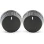 Red Hound Auto 2 Control Knob Fan Speed Heater AC 1998-2000 Compatible with Honda Accord Temperature Black