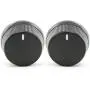 Red Hound Auto 2 Control Knob Fan Speed Heater AC 1998-2000 Compatible with Honda Accord Temperature Black