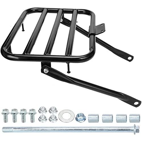 YOXUFA Rear Back Luggage Rack Bracket Behind Carrier Draw Bar Axle Assembly Set for Coleman CT200U Trail 200 CT200U-A CT200U-C CT200U-CAN 196cc 6.5hp Powersports Motor Mini Bike Parts