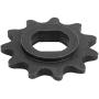 Keenso 11 Teeth Sprocket, High Strength Steel H Hole 11 Teeth Sprocket 25H Motor Chain 11T Sprocket for 1020 High Speed Motor