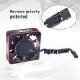 Surpass Hobby Rocket 40mm Aluminum Cooling Fan 16000RPM JST Plug for 1/10 1/8 4068 4092 4074 Brushless Motor RC Car Red