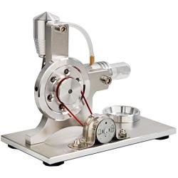 Sunnytech Hot Air Stirling Engine Motor Model Educational Toy Electricity Generator Colorful LED SC (SC005)