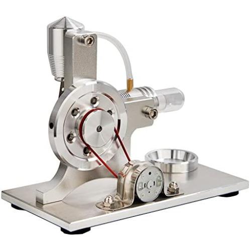 Sunnytech Hot Air Stirling Engine Motor Model Educational Toy Electricity Generator Colorful LED SC (SC005)