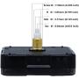 Youngtown #12888 Quartz DIY Wall Clock Movement Mechanism DIY Repair Parts Replacement Kit Sweep Silent Movement White Shaft,3/8 Inch Maximum Dial Thickness, 43/64 Inch Total Shaft Length.(No Hands)