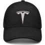 ARKOSKNIGHT Cotton Dad Cap Embroidered Hats Baseball Cap Tesia-Logo- Snapback Vintage Mesh Hats Adjustable Hat Fashion Street Dancing Sports Travel(Mesh Black)