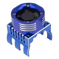 RC Motor Heatsink with 21000 RPM Cooling Fan, Aluminum Motor Radiator with RGB Brushless Engine Motor Heat Sink for 1/8 1/10 Car Truck Buggy SCX10, Tamiya ARRMA Axial TRAXXAS RC Car 4274 4268 Motor
