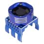 RC Motor Heatsink with 21000 RPM Cooling Fan, Aluminum Motor Radiator with RGB Brushless Engine Motor Heat Sink for 1/8 1/10 Car Truck Buggy SCX10, Tamiya ARRMA Axial TRAXXAS RC Car 4274 4268 Motor