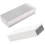 Easycargo 2pcs 40mm Heatsink 100mm x 40mm x 20mm with Thermal Conductive Adhesive Epoxy Glue, Aluminum Cooler Heat Sink for Water Cooling LED Power Amplifier TEC1-12706 Thermoelectric Module