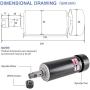 Daedalus CNC Spindle Motor Kit, 500w, ER16, Brushed