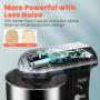 Yoifo 7 Speed Stand Mixer（inclued P Speed）- Peak Power 600W Kitchen Electric Mixer，4.75-QT Tilt-Head Food Mixer with Dough Hook, Whisk, Beater & BPA-Free Dust Cover (Balck)