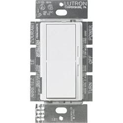 Lutron Diva 1.5 Amp Single-Pole/3-Way 3-Speed Fan Control, DVFSQ-F-WH, White