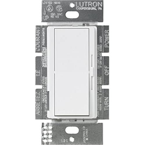 Lutron Diva 1.5 Amp Single-Pole/3-Way 3-Speed Fan Control, DVFSQ-F-WH, White