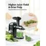 Slow Juicer,Aeitto Celery Juicer Machines,Masticating Juicer,Cold Press Juicer, Juice Extractor with 2-Speed Modes,Reverse Function & Quiet Motor for Vegetables And Fruits,Easy to Clean with Brush