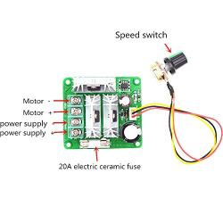 DC Motor Controller Stepless Governor 6V-90V pwm DC Motor Governor PLC 15A