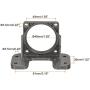 MECCANIXITY Motor Bracket Motor Mounting Holder 49x99x68mm Brown for 60/68KTYZ Motor with Screws