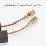 Fielect 2pcs Carbon Brushes for Electric Motor 11mmx8mmx4mm Power Tool CB64 Motor Drill Replacement Repair Part