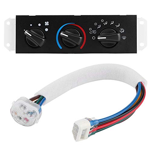 Temperature Control Panel, Auto Car A/C HeaterHVAC Climate Control with Blower Motor Switch HS-373 55037473AB Fit for Jeep Wrangler