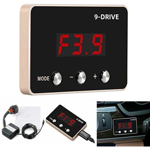 WonVon Throttle Response Controller,9 Drive 9-Mode Universal Electronic Throttle Controller For Dodge RAM Ford Honda Chevrolet (Red)