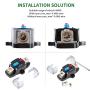 100 AMP Circuit Breaker,12V-48V DC Fuse Holder with Manual Reset，0-8 Gauge Trolling Motor Car Stereo Audio Inline Fuse Block Holders Inverter，  for Automotive RV Home Marine Boat Truck