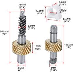 PQY Convertible Top Latch Motor Gear Repair Kit Compatible with 2000-2010 BMW E36 E46 E64 323Ci 325Ci 330Ci 645Ci 650i M3 M6 2.5L 3.0L 3.2L 4.4L 4.8L 5.0L 67618370816