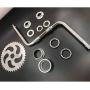 CDHPOWER 2Cup Wide Pedal Crank Kit One-Piece Crank for 2 Stroke 4 Stroke Motor Gas Motorized Bike 48cc/66cc/80cc