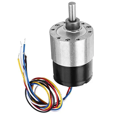 WINGONEER DC 12V 37mm Diameter Gearbox Low Noise Long Life High Torque Brushless DC Gear Motor