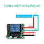 DC 12V 1CH 433Mhz RF Relay Smart Wireless Remote Control Light Switch, 2 Transmitters with 2 Relay Receiver