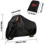 WinPower Outdoor Waterproof Motorcycle Cover Snow Bike Cover Compatible with Harley Davidson Honda Suzuki Kawasaki Yamaha and All Motors, 116 x 43 x 55 inch,4XL