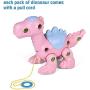 FUN LITTLE TOYS Take Apart Dinosaur Toys for Kids, Baby Pull Along Assembling Building Dino Toy with Tools, Educational Learning Toys Christmas Birthday Gifts for Boys and Girls