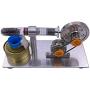 Single Cylinder Sterling Engine Model, Motor Steam Heat Education Physics Science Experiment Model Toy Kit Model Steam Power Lab Teaching Tool