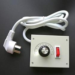 Laliva Tool - 220V Single-Phase AC Motor Speed Controller Electric Drill Fan Speed Control Switch Thermostat Dimming Regulator(6.3)