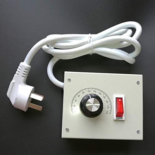 Laliva Tool - 220V Single-Phase AC Motor Speed Controller Electric Drill Fan Speed Control Switch Thermostat Dimming Regulator(6.3)