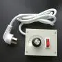 Laliva Tool - 220V Single-Phase AC Motor Speed Controller Electric Drill Fan Speed Control Switch Thermostat Dimming Regulator(6.3)