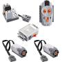 YYUNA Technology Power Function Motorized Kit, 5PCS Building Blocks Power Kit, Including 2 Medium Motors, 1Battery Box(6AAA Batteries Not Included), 1 2.4G Infrared Remote Control, 1 2.4G Receiver