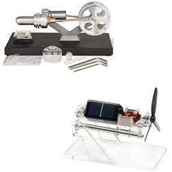 Sunnytech Hot Air Stirling Engine Education Toy Solar Mendocino Motor Magnetic Levitating Model SL02M-ID01