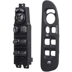 AiYiGu Power Door Window Switch+Bezel Master Control Compatible with 2002-2009 Dodge Ram, 2001-2004 Dodge Dakota, 01-03 Dodge Durango, 05-09 Dodge Sprinter, Replaces 56049805AB 68171680AA 641-00653