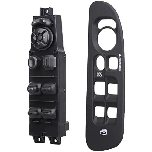 AiYiGu Power Door Window Switch+Bezel Master Control Compatible with 2002-2009 Dodge Ram, 2001-2004 Dodge Dakota, 01-03 Dodge Durango, 05-09 Dodge Sprinter, Replaces 56049805AB 68171680AA 641-00653